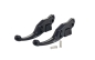 Preview: Bremshebel-Set kurz (137 mm), einstellbar - MG BIKETEC - Vespa GTS/HPE 125-310 ccm (ab Bj. 2023) - schwarz mit ABE